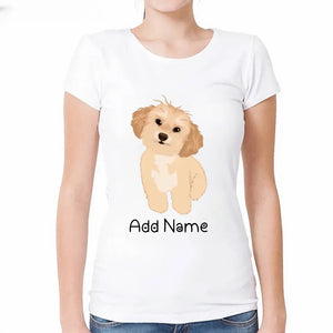 Personalized Shih Tzu Mom T Shirt for Women-Customizer-Apparel, Dog Mom Gifts, Personalized, Shih Tzu, Shirt, T Shirt-Modal T-Shirts-White-Small-2