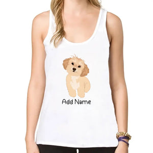 Personalized Shih Tzu Mom Yoga Tank Top-Shirts & Tops-Apparel, Dog Mom Gifts, Shih Tzu, Shirt, T Shirt-Yoga Tank Top-White-XS-2