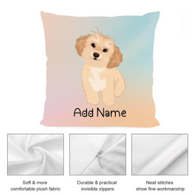 Load image into Gallery viewer, Personalized Shih Tzu Soft Plush Pillowcase-Home Decor-Dog Dad Gifts, Dog Mom Gifts, Home Decor, Personalized, Pillows, Shih Tzu-3
