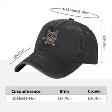 Load image into Gallery viewer, Personalized Silky Terrier Baseball Cap - Romeo Silky Terrier Design - Match Your Dog's Coat Color-Hats &amp; Caps-Accessories,Baseball Caps,Dog Mom Gifts-7