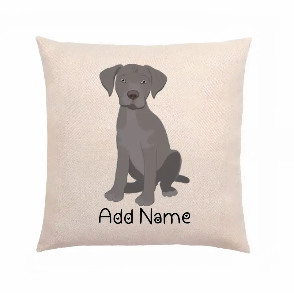 Personalized Silver Labrador Linen Pillowcase-Home Decor-Dog Dad Gifts, Dog Mom Gifts, Home Decor, Labrador, Personalized, Pillows-Linen Pillow Case-Cotton-Linen-12