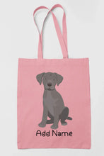 Load image into Gallery viewer, Personalized Silver Labrador Love Zippered Tote Bag-Accessories-Accessories, Bags, Dog Mom Gifts, Labrador, Personalized-11