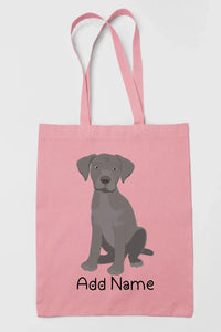 Personalized Silver Labrador Love Zippered Tote Bag-Accessories-Accessories, Bags, Dog Mom Gifts, Labrador, Personalized-11