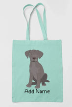 Load image into Gallery viewer, Personalized Silver Labrador Love Zippered Tote Bag-Accessories-Accessories, Bags, Dog Mom Gifts, Labrador, Personalized-12