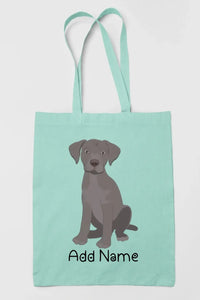 Personalized Silver Labrador Love Zippered Tote Bag-Accessories-Accessories, Bags, Dog Mom Gifts, Labrador, Personalized-12