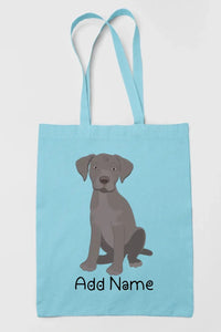 Personalized Silver Labrador Love Zippered Tote Bag-Accessories-Accessories, Bags, Dog Mom Gifts, Labrador, Personalized-13