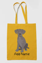 Load image into Gallery viewer, Personalized Silver Labrador Love Zippered Tote Bag-Accessories-Accessories, Bags, Dog Mom Gifts, Labrador, Personalized-17