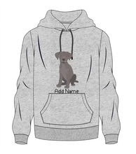 Load image into Gallery viewer, Personalized Silver Labrador Men&#39;s Warm Hoodie Sweatshirt-Apparel-Apparel, Dog Dad Gifts, Hoodie, Labrador, Personalized, Sweatshirt-Men&#39;s Warm Hoodie Sweatshirt-Gray-S-10