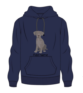 Personalized Silver Labrador Men's Warm Hoodie Sweatshirt-Apparel-Apparel, Dog Dad Gifts, Hoodie, Labrador, Personalized, Sweatshirt-Men's Warm Hoodie Sweatshirt-Navy Blue-S-2