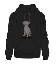 Load image into Gallery viewer, Personalized Silver Labrador Men&#39;s Warm Hoodie Sweatshirt-Apparel-Apparel, Dog Dad Gifts, Hoodie, Labrador, Personalized, Sweatshirt-Men&#39;s Warm Hoodie Sweatshirt-Black-S-9