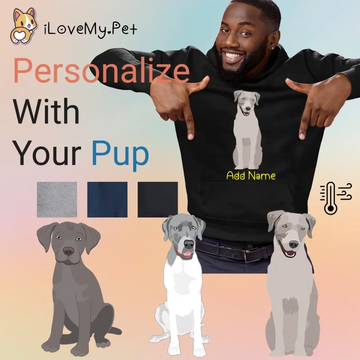 Personalized Silver Labrador Mens Warm Hoodie Sweatshirt 360x