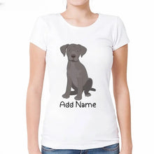 Load image into Gallery viewer, Personalized Silver Labrador Mom T Shirt for Women-Customizer-Apparel, Dog Mom Gifts, Labrador, Personalized, Shirt, T Shirt-Modal T-Shirts-White-Small-2