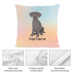 Personalized Silver Labrador Soft Plush Pillowcase-Home Decor-Dog Dad Gifts, Dog Mom Gifts, Home Decor, Labrador, Personalized, Pillows-4