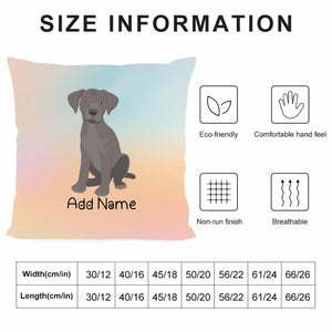 Personalized Silver Labrador Soft Plush Pillowcase-Home Decor-Dog Dad Gifts, Dog Mom Gifts, Home Decor, Labrador, Personalized, Pillows-5