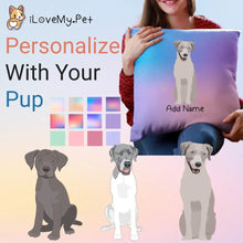 Load image into Gallery viewer, Personalized Silver Labrador Soft Plush Pillowcase-Home Decor-Dog Dad Gifts, Dog Mom Gifts, Home Decor, Labrador, Personalized, Pillows-1