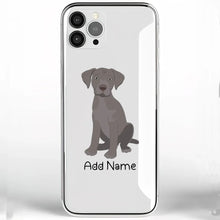 Load image into Gallery viewer, Personalized Silver Labrador Soft Shell Phone Cover-Cell Phone Accessories-Accessories, Dog Mom Gifts, Labrador, Personalized, Phone Case-Phone Cover-Transparent TPU-One Size-2