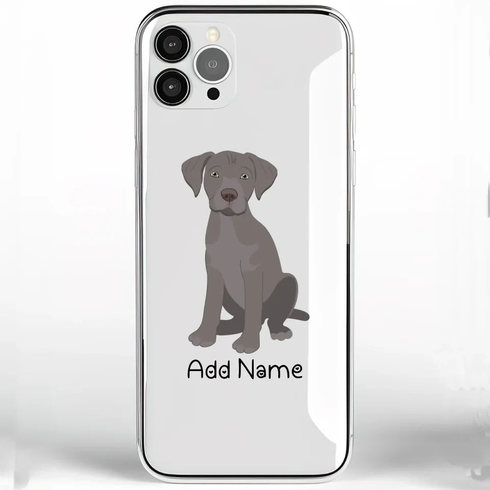 Personalized Silver Labrador Soft Shell Phone Cover-Cell Phone Accessories-Accessories, Dog Mom Gifts, Labrador, Personalized, Phone Case-Phone Cover-Transparent TPU-One Size-2