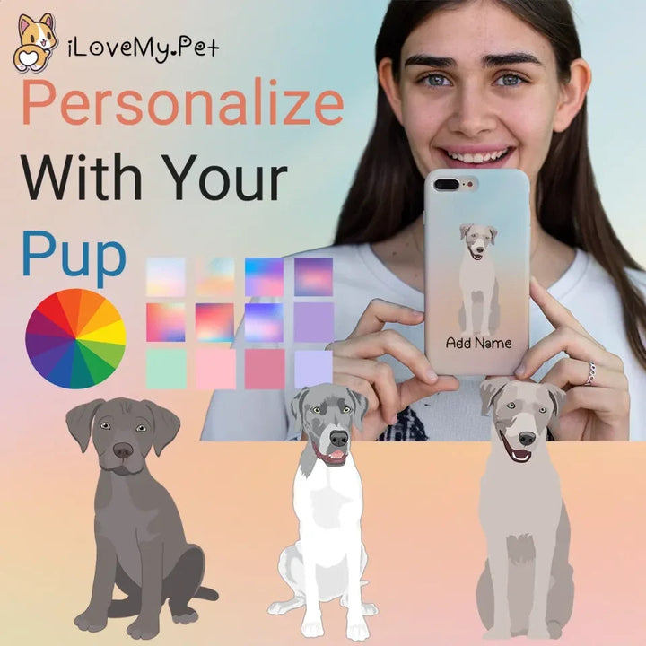 Personalized Silver Labrador Soft Shell Phone Cover 720x