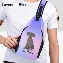 Load image into Gallery viewer, Personalized Silver Labrador Unisex Sling Bag Backpack-Accessories-Labrador-Unisex Sling Bag Backpack-Lavender Bliss-One Size-15