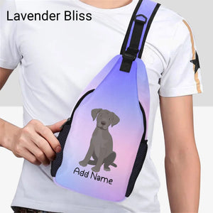 Personalized Silver Labrador Unisex Sling Bag Backpack-Accessories-Labrador-Unisex Sling Bag Backpack-Lavender Bliss-One Size-15