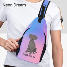 Load image into Gallery viewer, Personalized Silver Labrador Unisex Sling Bag Backpack-Accessories-Labrador-Unisex Sling Bag Backpack-Neon Dream-One Size-17