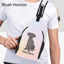 Load image into Gallery viewer, Personalized Silver Labrador Unisex Sling Bag Backpack-Accessories-Labrador-Unisex Sling Bag Backpack-Blush Horizon-One Size-20