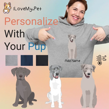 Load image into Gallery viewer, labradors- silver hoodie-womens-multi