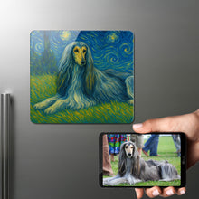 Load image into Gallery viewer, Personalized Starry Night Artwork — Afghan Hound Fridge Magnet-Home Decor-Afghan Hound,Dog Dad Gifts,Dog Memorial Gifts,Dog Mom Gifts,Home Decor,Personalize Artwork-1