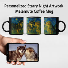 Load image into Gallery viewer, Personalized Starry Night Artwork Alaskan Malamute Coffee Mug-Mug-Alaskan Malamute,Dog Dad Gifts,Dog Memorial Gifts,Dog Mom Gifts,Mugs,Personalize Artwork-1