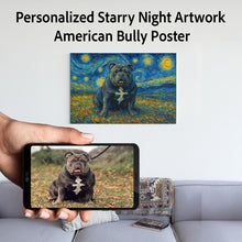 Load image into Gallery viewer, Personalized Starry Night Artwork American Bully Pre-framed Canvas Poster-Home Decor-American Bully,Dog Art,Dog Dad Gifts,Dog Memorial Gifts,Dog Mom Gifts,Home Decor,Personalize Artwork-Square - 8" x 8"-7