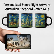 Load image into Gallery viewer, Personalized Starry Night Artwork Australian Shepherd Coffee Mug-Mug-Australian Shepherd,Dog Dad Gifts,Dog Memorial Gifts,Dog Mom Gifts,Mugs,Personalize Artwork-8