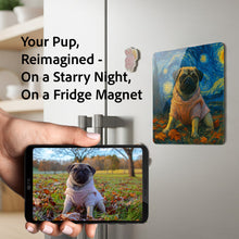 Load image into Gallery viewer, Personalized Starry Night Artwork — Basset Hound Fridge Magnet-Home Decor-Basset Hound,Dog Dad Gifts,Dog Memorial Gifts,Dog Mom Gifts,Home Decor,Personalize Artwork-2
