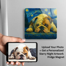 Load image into Gallery viewer, Personalized Starry Night Artwork — Basset Hound Fridge Magnet-Home Decor-Basset Hound,Dog Dad Gifts,Dog Memorial Gifts,Dog Mom Gifts,Home Decor,Personalize Artwork-3