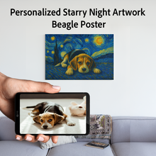 Load image into Gallery viewer, Personalized Starry Night Artwork Beagle Pre-framed Canvas Poster-Home Decor-Beagle,Dog Art,Dog Dad Gifts,Dog Memorial Gifts,Dog Mom Gifts,Home Decor,Personalize Artwork-1