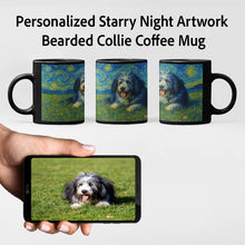 Load image into Gallery viewer, Personalized Starry Night Artwork Bearded Collie Coffee Mug-Mug-Bearded Collie,Dog Dad Gifts,Dog Memorial Gifts,Dog Mom Gifts,Mugs,Personalize Artwork-1