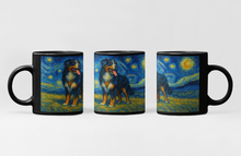 Load image into Gallery viewer, Personalized Starry Night Artwork Bernese Mountain Dog Coffee Mug-Mug-Bernese Mountain Dog,Dog Dad Gifts,Dog Memorial Gifts,Dog Mom Gifts,Mugs,Personalize Artwork-2