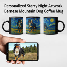 Load image into Gallery viewer, Personalized Starry Night Artwork Bernese Mountain Dog Coffee Mug-Mug-Bernese Mountain Dog,Dog Dad Gifts,Dog Memorial Gifts,Dog Mom Gifts,Mugs,Personalize Artwork-8