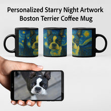 Load image into Gallery viewer, Personalized Starry Night Artwork Boston Terrier Coffee Mug-Mug-Boston Terrier,Dog Dad Gifts,Dog Memorial Gifts,Dog Mom Gifts,Mugs,Personalize Artwork-8