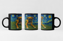 Load image into Gallery viewer, Personalized Starry Night Artwork Boxer Coffee Mug-Mug-Boxer,Dog Dad Gifts,Dog Memorial Gifts,Dog Mom Gifts,Mugs,Personalize Artwork-2