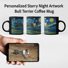 Load image into Gallery viewer, Personalized Starry Night Artwork Bull Terrier Coffee Mug-Mug-Bull Terrier,Dog Dad Gifts,Dog Memorial Gifts,Dog Mom Gifts,Mugs,Personalize Artwork-1