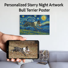 Load image into Gallery viewer, Personalized Starry Night Artwork Bull Terrier Pre-framed Canvas Poster-Home Decor-Bull Terrier,Dog Art,Dog Dad Gifts,Dog Memorial Gifts,Dog Mom Gifts,Home Decor,Personalize Artwork-1