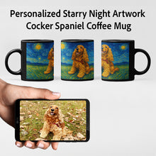 Load image into Gallery viewer, Personalized Starry Night Artwork Cocker Spaniel Coffee Mug-Mug-Cocker Spaniel,Dog Dad Gifts,Dog Memorial Gifts,Dog Mom Gifts,Mugs,Personalize Artwork-8