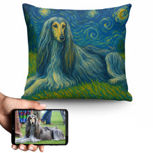 Load image into Gallery viewer, Personalized Starry Night Artwork Custom Afghan Hound Pillowcase-Home Decor-Afghan Hound,Dog Dad Gifts,Dog Memorial Gifts,Dog Mom Gifts,Home Decor,Personalize Artwork,Pillows-1