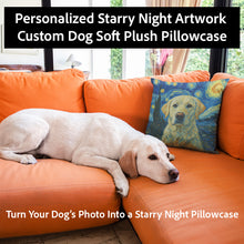 Load image into Gallery viewer, Personalized Starry Night Artwork Custom Basset Hound Pillowcase-Home Decor-Basset Hound,Dog Dad Gifts,Dog Memorial Gifts,Dog Mom Gifts,Home Decor,Personalize Artwork,Pillows-5
