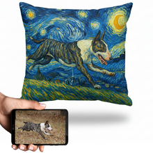 Load image into Gallery viewer, Personalized Starry Night Artwork Custom Bull Terrier Pillowcase-Home Decor-Bull Terrier,Dog Dad Gifts,Dog Memorial Gifts,Dog Mom Gifts,Home Decor,Personalize Artwork,Pillows-1