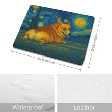 Load image into Gallery viewer, Personalized Starry Night Artwork Custom Dog Leather Mousepad-Personalized Dog Gifts-Dog Dad Gifts,Dog Mom Gifts,Home Decor,Mouse Pad,Personalize Artwork-5