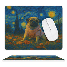 Load image into Gallery viewer, Personalized Starry Night Artwork Custom Dog Leather Mousepad-Personalized Dog Gifts-Dog Dad Gifts,Dog Mom Gifts,Home Decor,Mouse Pad,Personalize Artwork-6