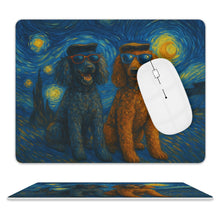 Load image into Gallery viewer, Personalized Starry Night Artwork Custom Dog Leather Mousepad-Personalized Dog Gifts-Dog Dad Gifts,Dog Mom Gifts,Home Decor,Mouse Pad,Personalize Artwork-9