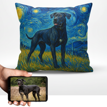 Load image into Gallery viewer, Personalized Starry Night Artwork Custom Great Dane Pillowcase-Home Decor-Dog Dad Gifts,Dog Memorial Gifts,Dog Mom Gifts,Great Dane,Home Decor,Personalize Artwork,Pillows-1