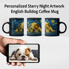 Load image into Gallery viewer, Personalized Starry Night Artwork English Bulldog Coffee Mug-Mug-Dog Dad Gifts,Dog Memorial Gifts,Dog Mom Gifts,English Bulldog,Mugs,Personalize Artwork-1